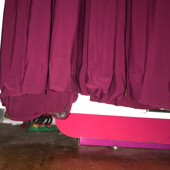 Wine formal dress - Picture 7 of 8